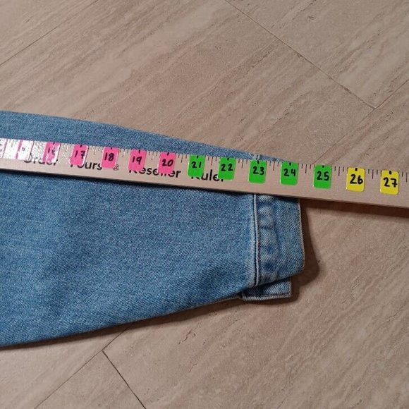 Armani Jeans Denim Jacket Men's SMALL Button Front Blue - Picture 4 of 13